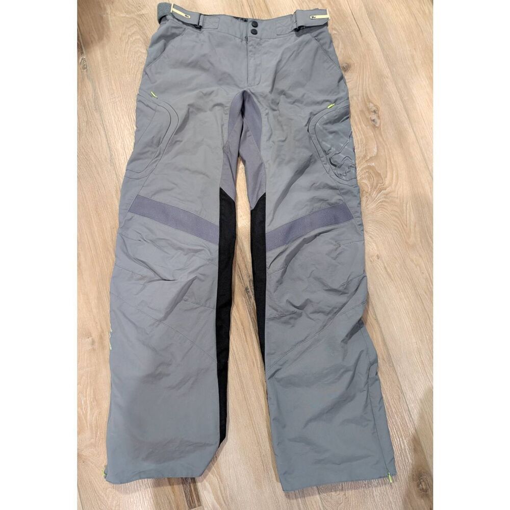 Fox Racing Dakota Women’s Moto Pants 7/8 Gray Lime Green Off-Road MX w/ Pads